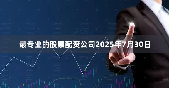 最专业的股票配资公司2025年7月30日